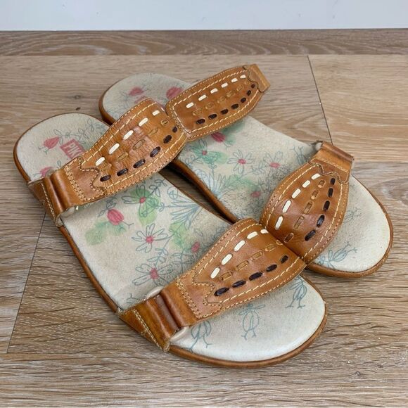 Pikolinos Women’s Brandy Slip On Slides Brown Leather - Picture 1 of 12